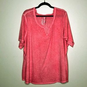 💍 Terra & Sky Short Sleeve V-Neck Size 4X Plus